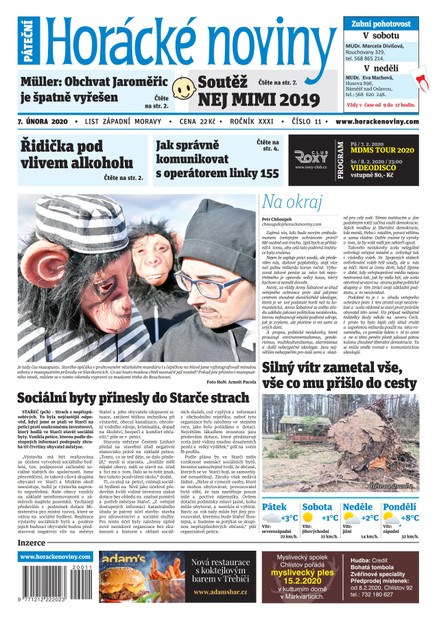 Horácké Noviny Pátek 7.2.2020 č. 011