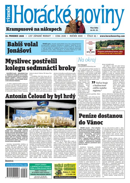 Horácké Noviny Čtvrtek 10.12.2020 č. 065