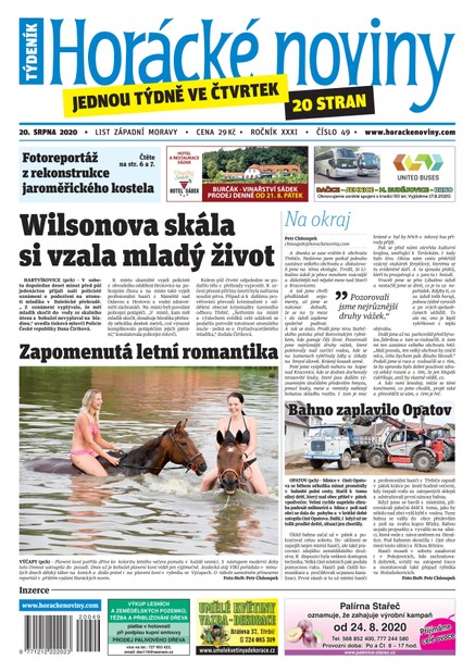 Horácké Noviny Čtvrtek 20.8.2020 č. 049