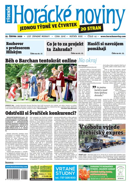 Horácké Noviny Čtvrtek 25.6.2020 č. 041