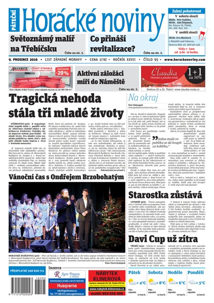 Horácké Noviny Pátek 9.12.2016 č. 095