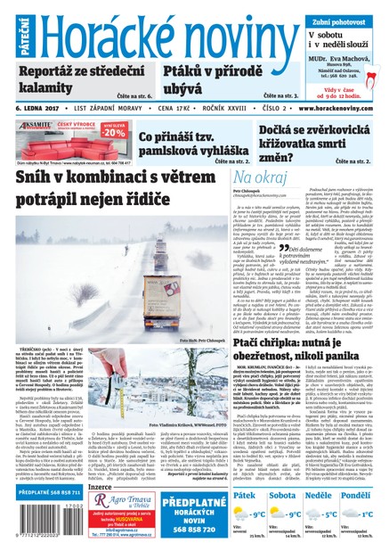 Horácké Noviny Pátek 6.1.2016 č. 002