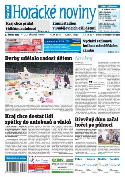 Horácké Noviny Pátek 3.2.2017 č. 010