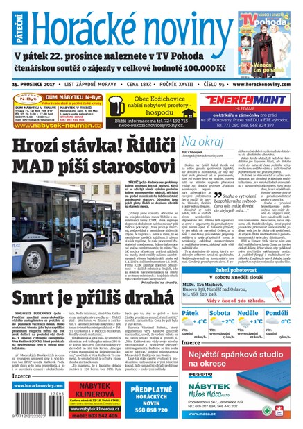 Horácké Noviny Pátek 15.12.2017 č. 095