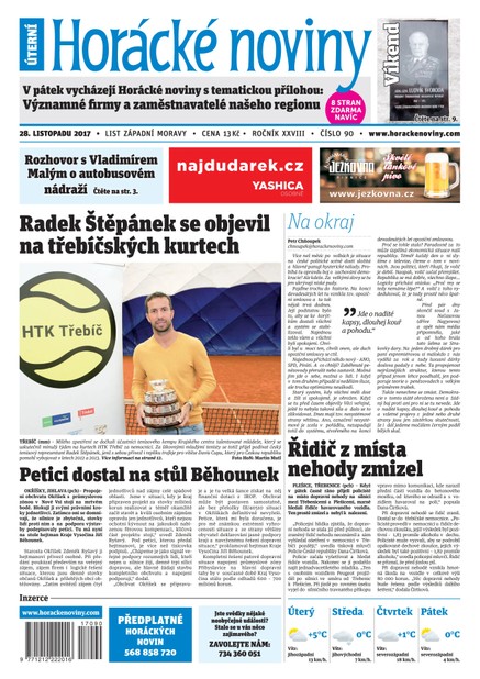 Horácké Noviny Úterý 28.11.2017 č. 090
