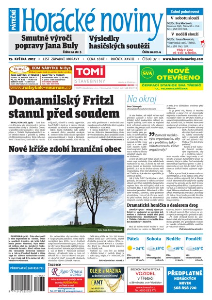 Horácké Noviny Pátek 19.5.2017 č. 037