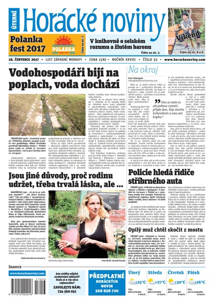 Horácké Noviny Úterý 18.7.2017 č. 053
