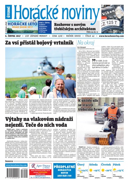 Horácké Noviny Úterý 6.6.2017 č. 042