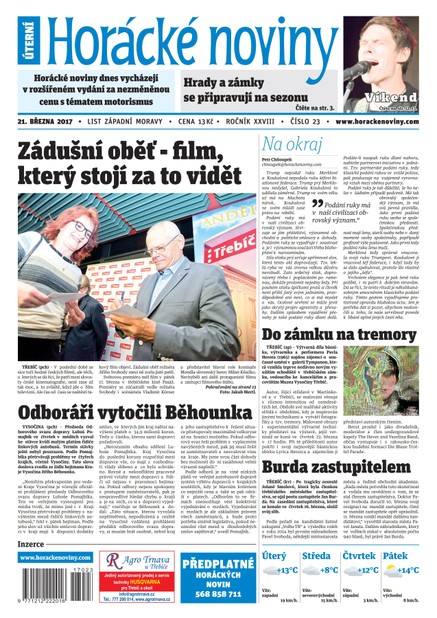 Horácké Noviny Úterý 21.3.2017 č.023