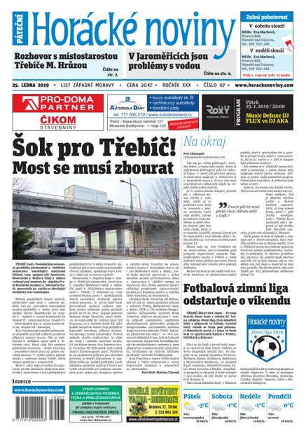 Horácké Noviny Pátek 25.1.2019 č. 007