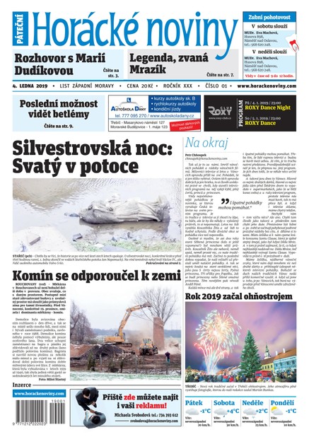 Horácké Noviny Pátek 4.1.2019 č. 001