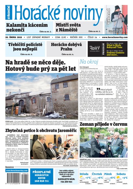 Horácké Noviny Středa 20.2.2019 č.014