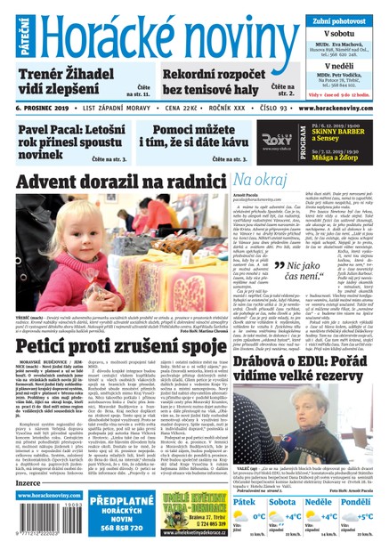 Horácké Noviny Pátek 6.12.2019 č. 093
