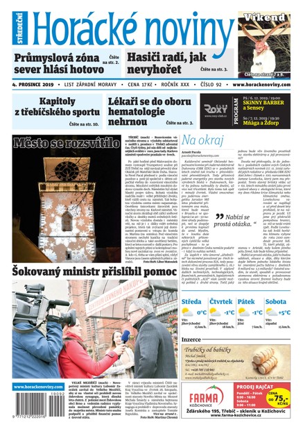 Horácké Noviny Středa 4.12.2019 č. 092