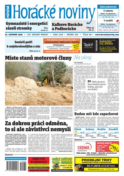 Horácké Noviny Pátek 22.11.2019 č. 089