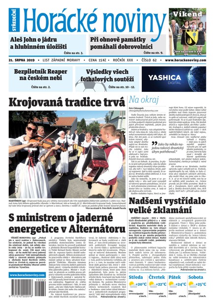Horácké Noviny Středa 21.8.2019 č. 062