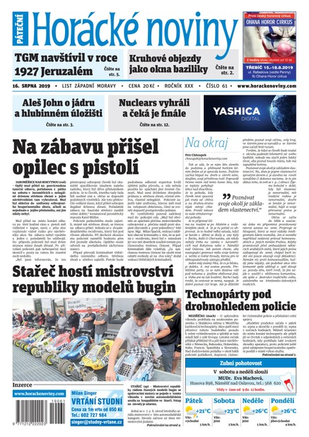 Horácké Noviny Pátek 16.8.2019 č. 061