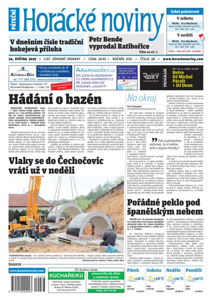 Horácké Noviny Pátek 24.5.2019 č. 038