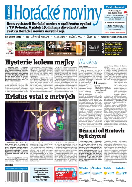 Horácké Noviny Středa 17.4.2019 č. 030