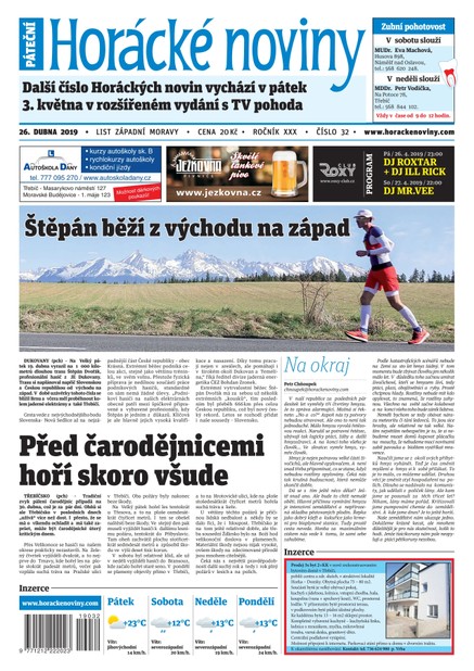 Horácké Noviny Pátek 26.4.2019 č. 032