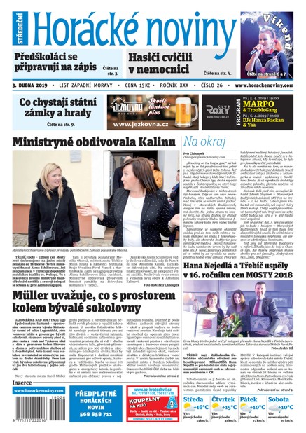 Horácké Noviny Středa 3.4.2019 č. 026