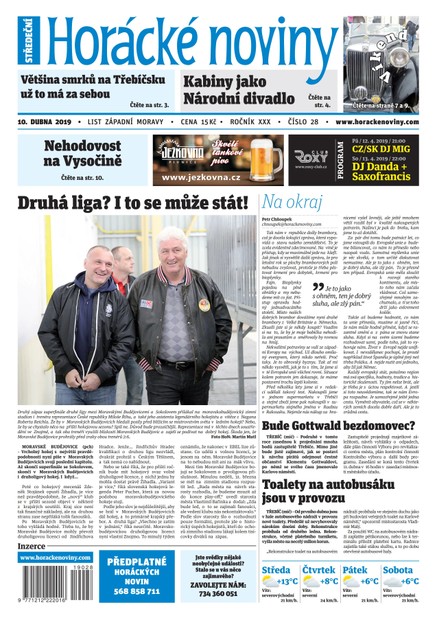 Horácké Noviny Středa 10.4.2019 č. 028