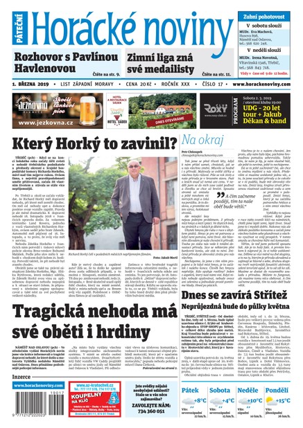 Horácké Noviny Pátek 1.3.2019 č. 017