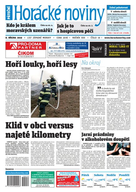 Horácké Noviny Pátek 8.3.2019 č. 019