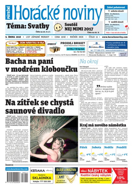 Horácké Noviny Pátek 9.2.2018 č. 011