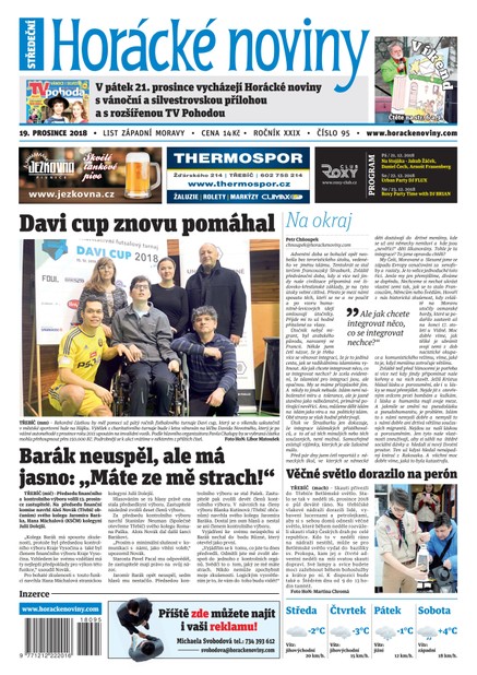 Horácké Noviny Středa 19.12.2018 č. 095