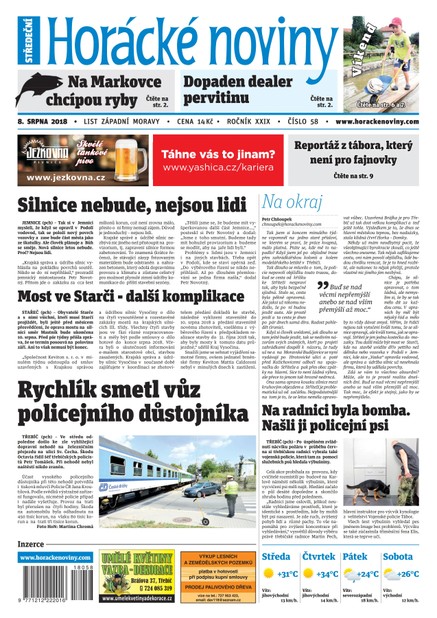 Horácké Noviny Středa 8.8.2018 č. 058