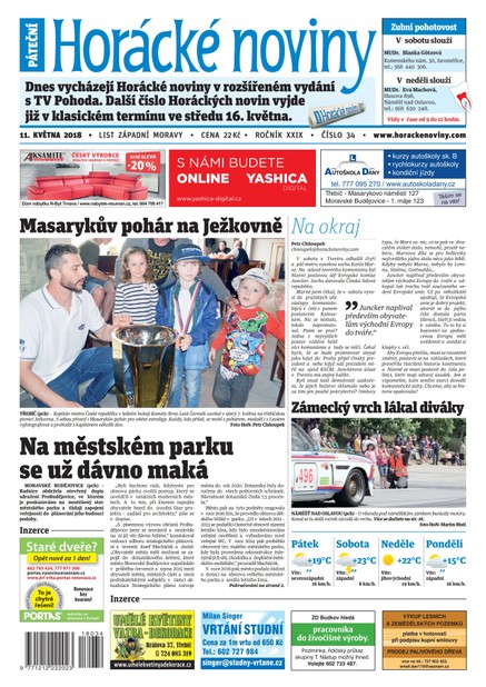 Horácké Noviny Pátek 11.5.2018 č. 034