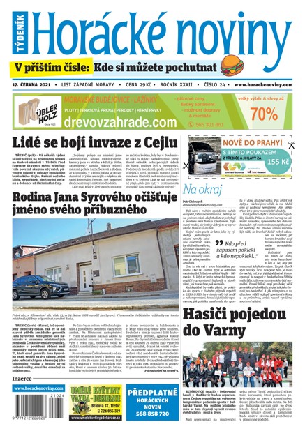 Horácké Noviny Čtvrtek 17.6.2021 č. 024