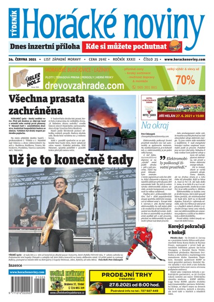 Horácké Noviny Čtvrtek 24.6.2021 č. 025