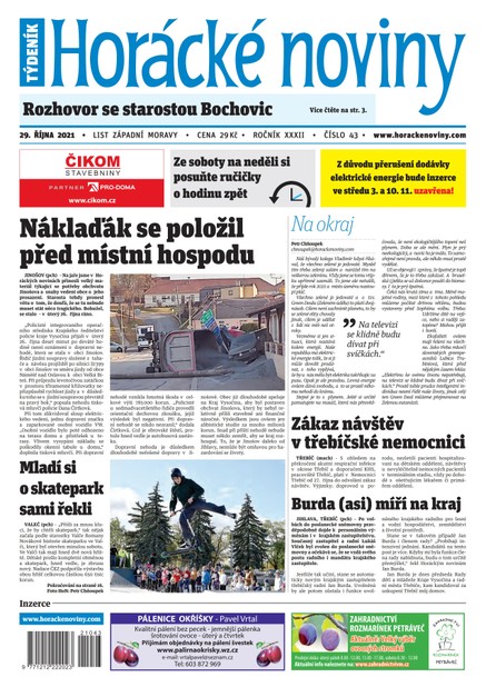 Horácké Noviny Pátek 29.10.2021 č. 043