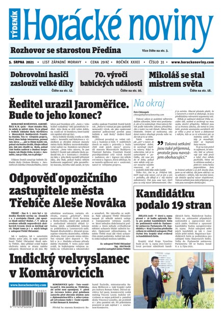 Horácké Noviny Čtvrtek 5.8.2021 č. 031