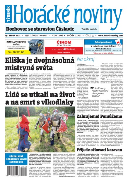 Horácké Noviny Čtvrtek  19.8.2021 č.033