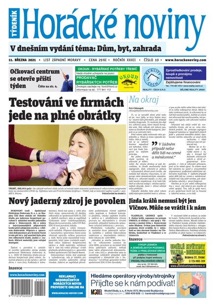 Horácké Noviny Čtvrtek 11.3.2021 č. 010