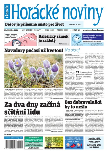 Horácké Noviny Čtvrtek 25.3.2021 č. 012