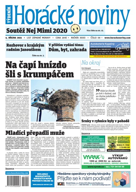 Horácké Noviny Čtvrtek 4.3.2021 č. 009