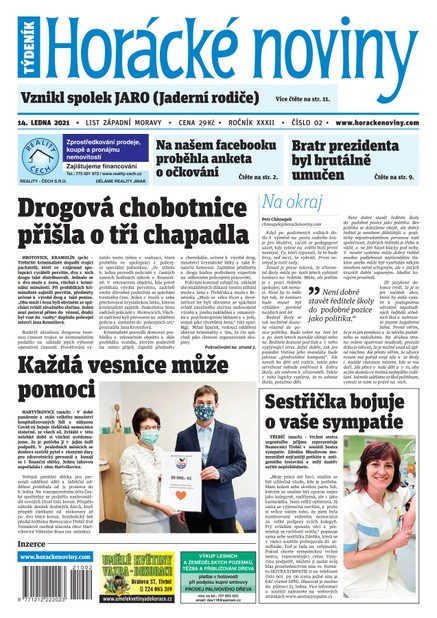 Horácké Noviny Čtvrtek 14.1.2021 č. 002