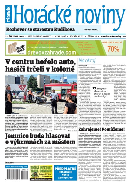 Horácké Noviny Čtvrtek 22.7.2021 č. 029