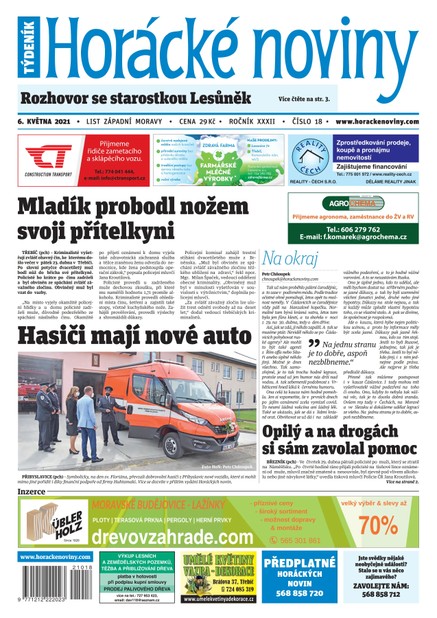 Horácké Noviny Čtvrtek 6.5.2021 č. 018