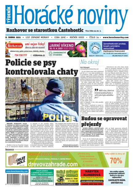 Horácké Noviny Čtvrtek 8.4.2021 č. 014