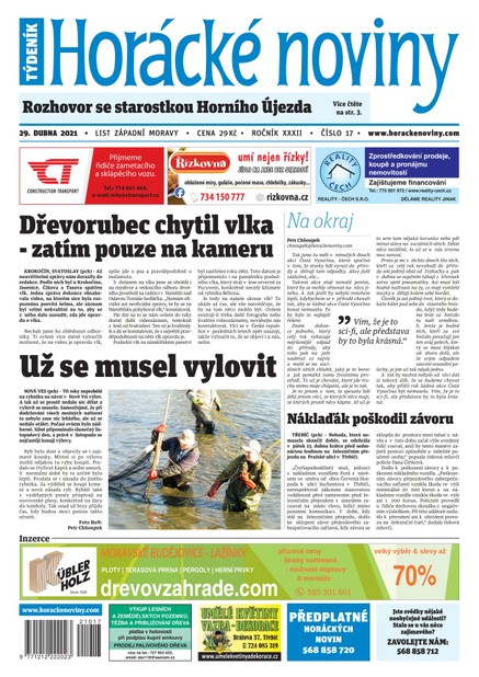 Horácké Noviny Čtvrtek 29.4.2021 č. 017