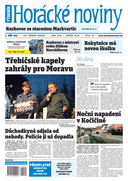 Horácké Noviny Čtvrtek 2.9.2021 č. 035