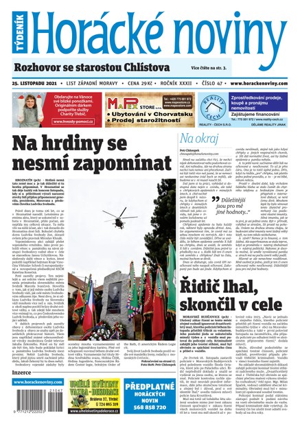 Horácké Noviny Čtvrtek 25.11.2021 č. 047