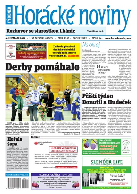 Horácké Noviny Čtvrtek 4.11.2021 č. 044