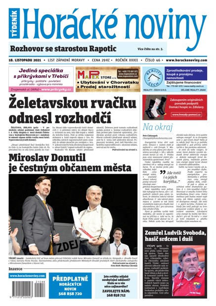 Horácké Noviny Čtvrtek 18.11.2021 č. 046