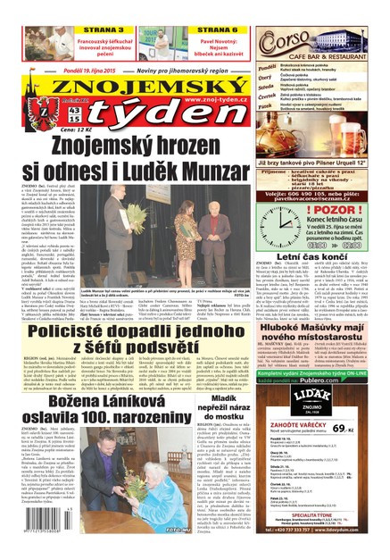 Znojemský týden Znojemský týden č. 43 / 2015